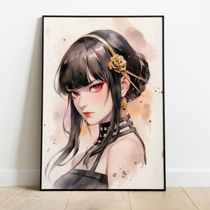 retrato Yor Forger Art Print anime