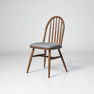 Wood Dining Chair with Wooden Arms, Modern Kitchen Table Chair, Comfortable Dining Chair for Living Room & Dining Room Seating