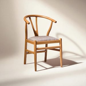 Handmade Wooden Dining Chair with Arms: Modern Kitchen & Living Room Seating