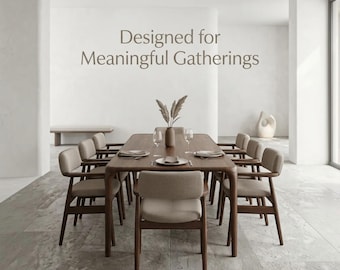 Handcrafted Walnut Dining Table: Rustic Farmhouse Kitchen