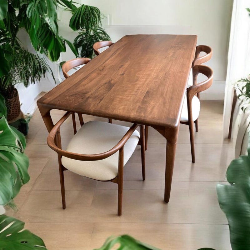 Wood Dining Table - Etsy