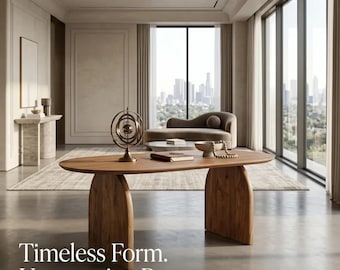 Custom Walnut Dining Table: Handcrafted Solid Wood Kitchen Furniture