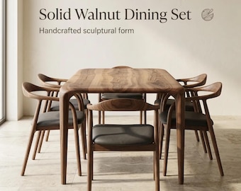 Dining Table Solid Wood Modern Rustic Kitchen Dining Room Furniture Seating Family Gatherings
