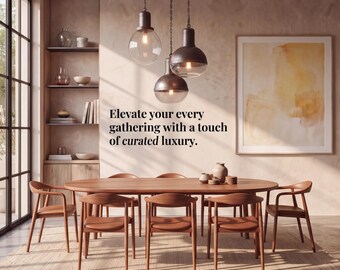 Solid Walnut Dining Table | Handcrafted Elegance, Refined Form, Timeless Luxury