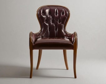 Bergère de lujo: hecho a mano con madera maciza, líneas elegantes y tapizado cómodo.