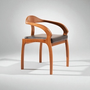 Handcrafted Solid Wood Dining Chair: Modern Kitchen & Dining Room Seating