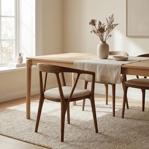 Handmade Wooden Chair: Solid Walnut Chair for Kitchen or Dining Room image 6