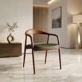 Handcrafted Walnut Dining Chair: Mid-Century Modern Kitchen Seating
