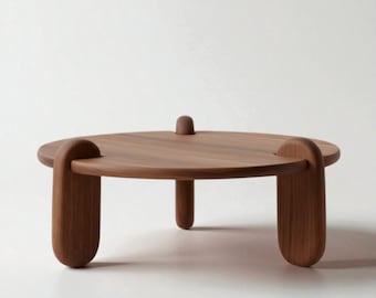 Handmade Solid Walnut Coffee Table – Modern Minimalist Living Room Furniture