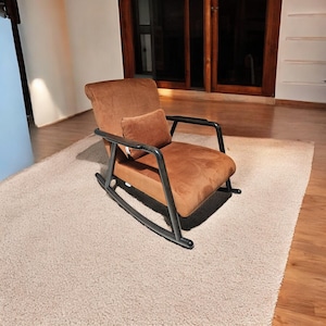 Handmade Wooden Rocking Chair: Peaceful Reading Nook Rocker