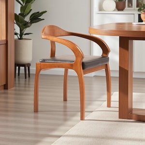 Handcrafted Solid Wood Dining Chair: Modern Kitchen & Dining Room Seating