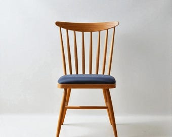 Handmade Wooden Dining Chair with Arms: Modern Kitchen & Living Room Seating