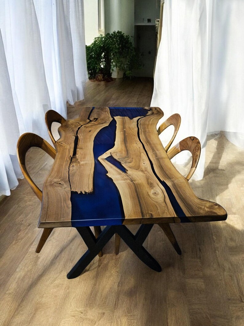 Custom Epoxy Dining Room Table, Custom Dine Table, Epoxy Table