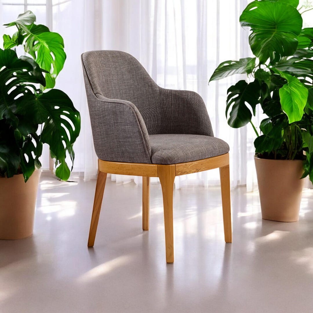 Wooden Dining Chair for Kitchen & Living Room, Modern Dining Table ...