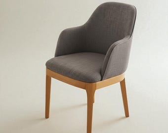 Handcrafted Solid Wood Dining Chair: Modern Kitchen & Living Room