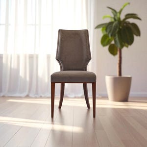 Sedia in legno massello fatta a mano, sedie da pranzo e da cucina dal design elegante