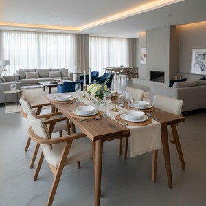 Handcrafted Walnut Live Edge Dining Table: Modern Kitchen & Dining