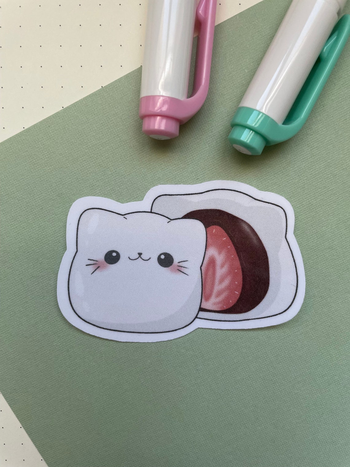 Cute Hanami Snacks Sticker Set | Cat Stickers | Food Stickers | Animal ...