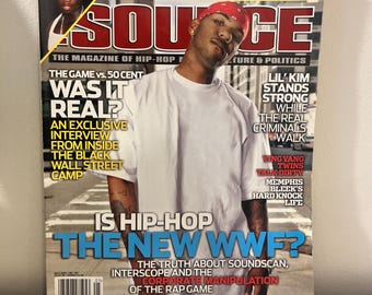 The Source Magazine "Is Hip-Hop the new WWF?"  May 2005 issue Featuring 50 Cent, Lil Kim, Ying Yang Twins, Memphis Bleek - Hip Hop Magazines