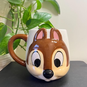 Caneca grande da Disney Chip e Dale - Caneca colecionável da Disney - Desenhos animados da Disney Chip e Dale