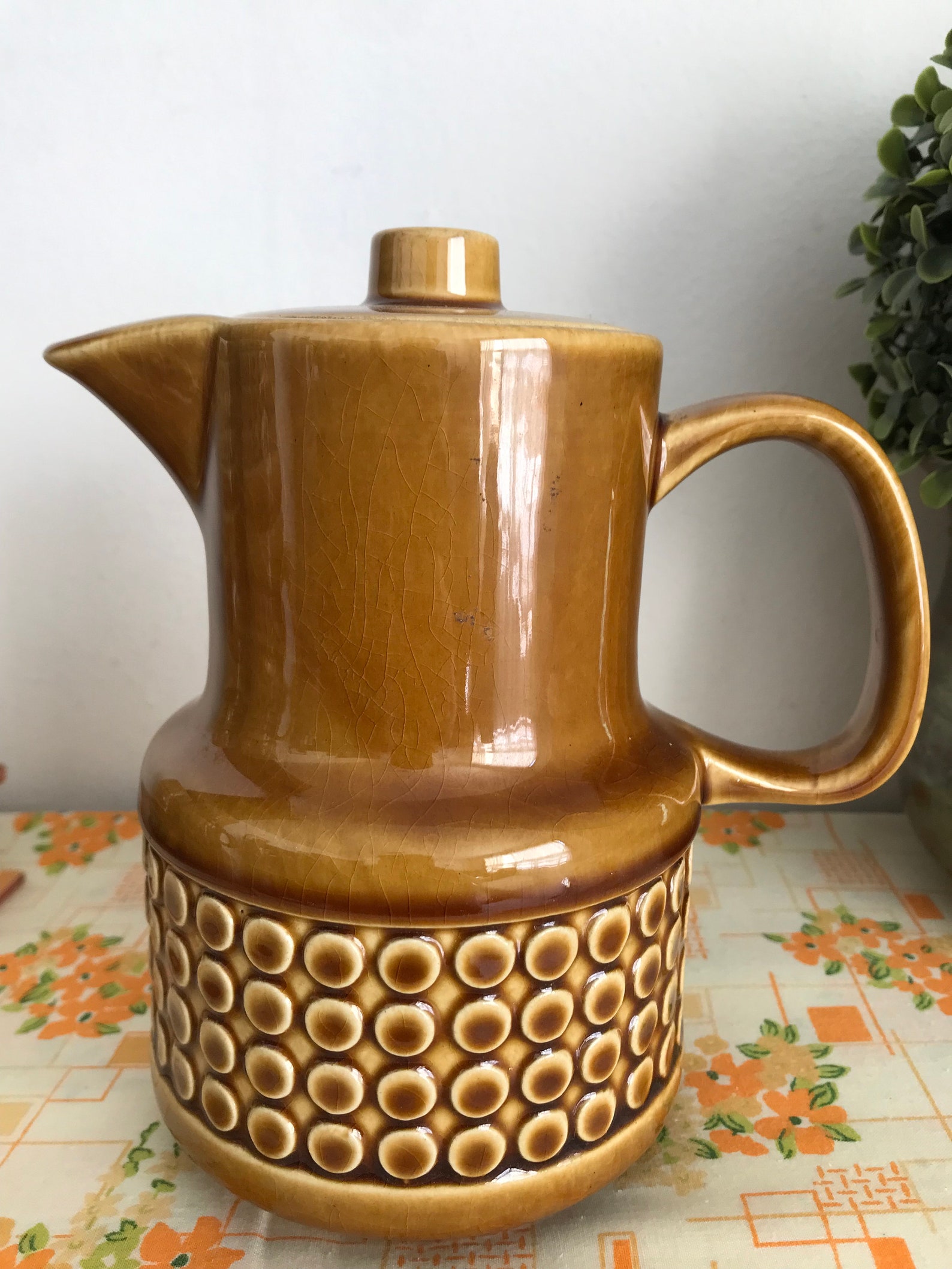 1960s Vintage Brown Ceramic Teapot Set by Ernesto Imports Etsy
