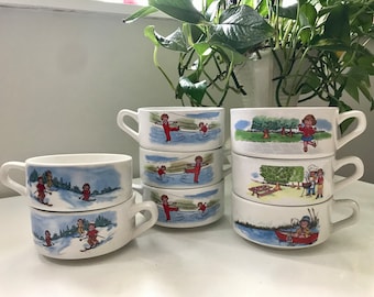 ヴィンテージ チャーチル イギリス製 ブルーウィローデザイン ボウル 2