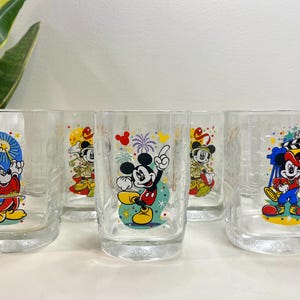 2000 McDonalds Collectible Mickey Mouse Glasses 100 Years of Disney