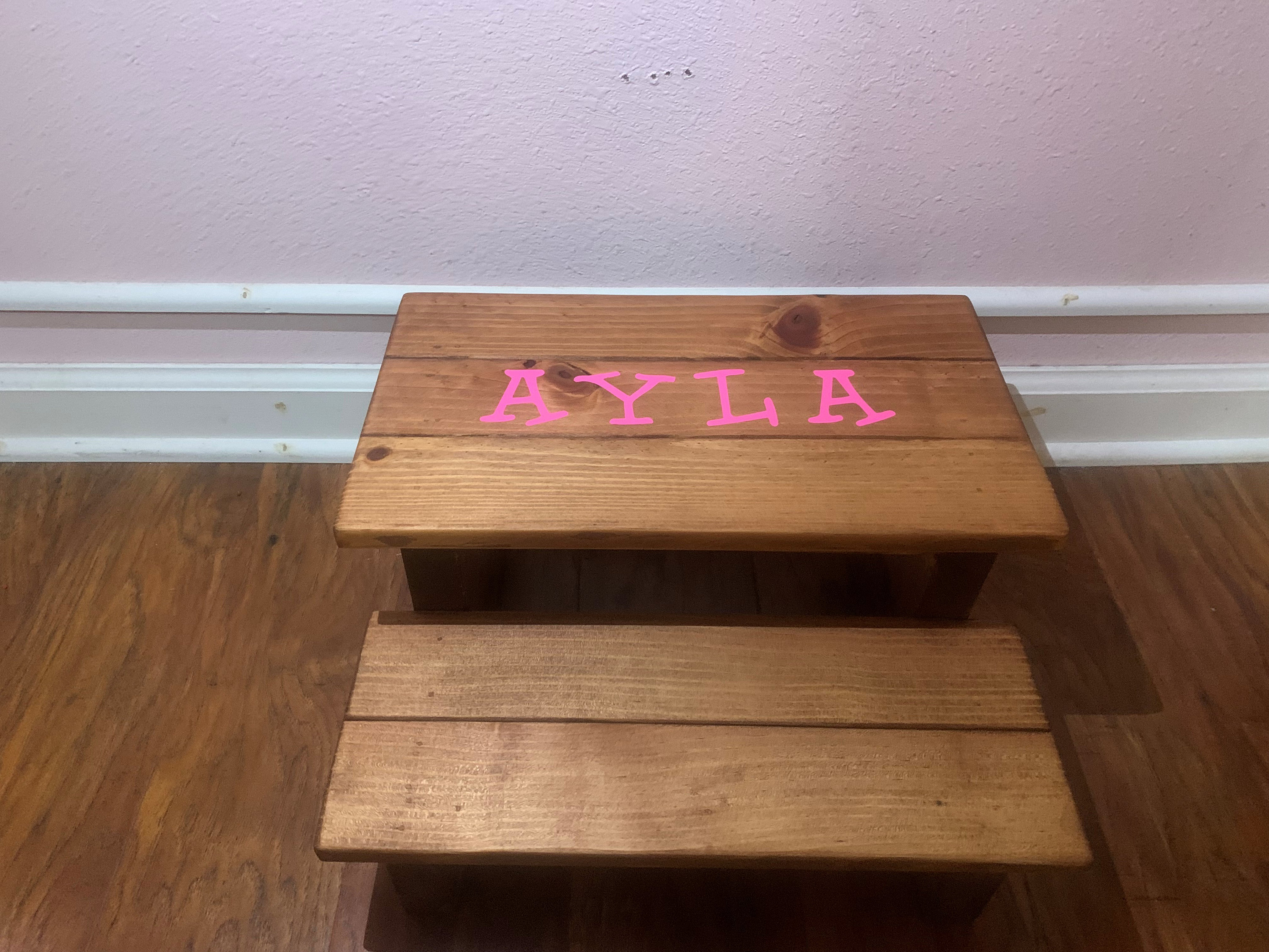 Personalized Child Step Stool/child Bathroom Stool/child Etsy