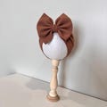 MOCHA Big Bow - Stretchy Head Wrap - Big Bullet Bow - Oversized Hair Bow - Big Bow Headband - Newborn Bows - Baby Headband