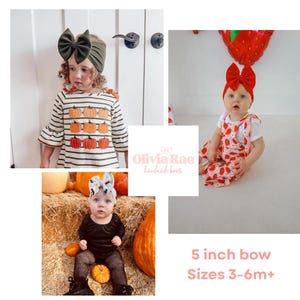 Valentine's Kisses Baby Headband: Oversized Bow Head Wrap bild 4