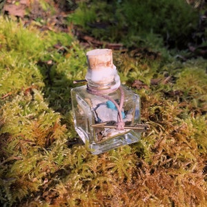 Zauber Absicht Manifestation Glas Flasche Manifest Ritual Hexerei Wicca Spiritueller Altar Intuition Magie Liebe Reichtum Schutz Mini