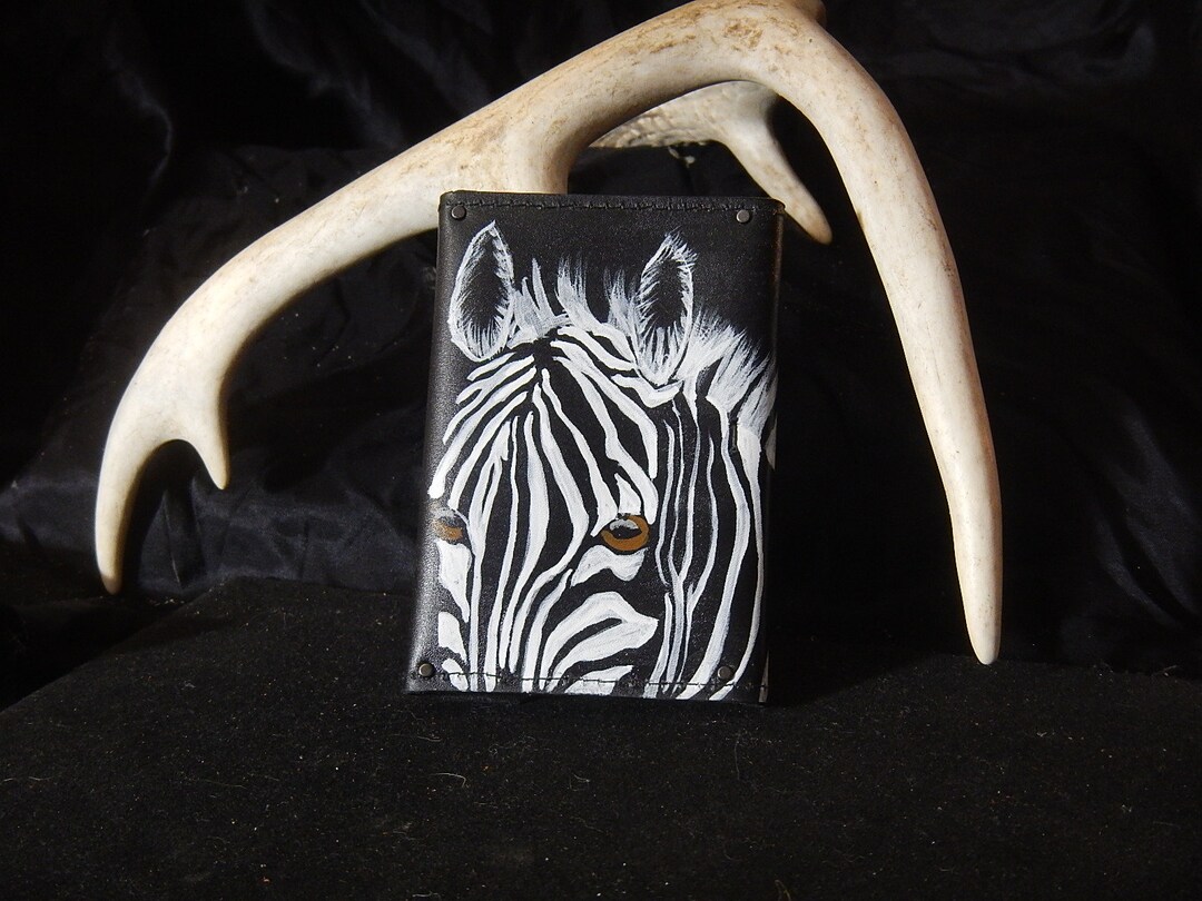Handmade Repurposed Leather Hand Painted Wallet - Etsy