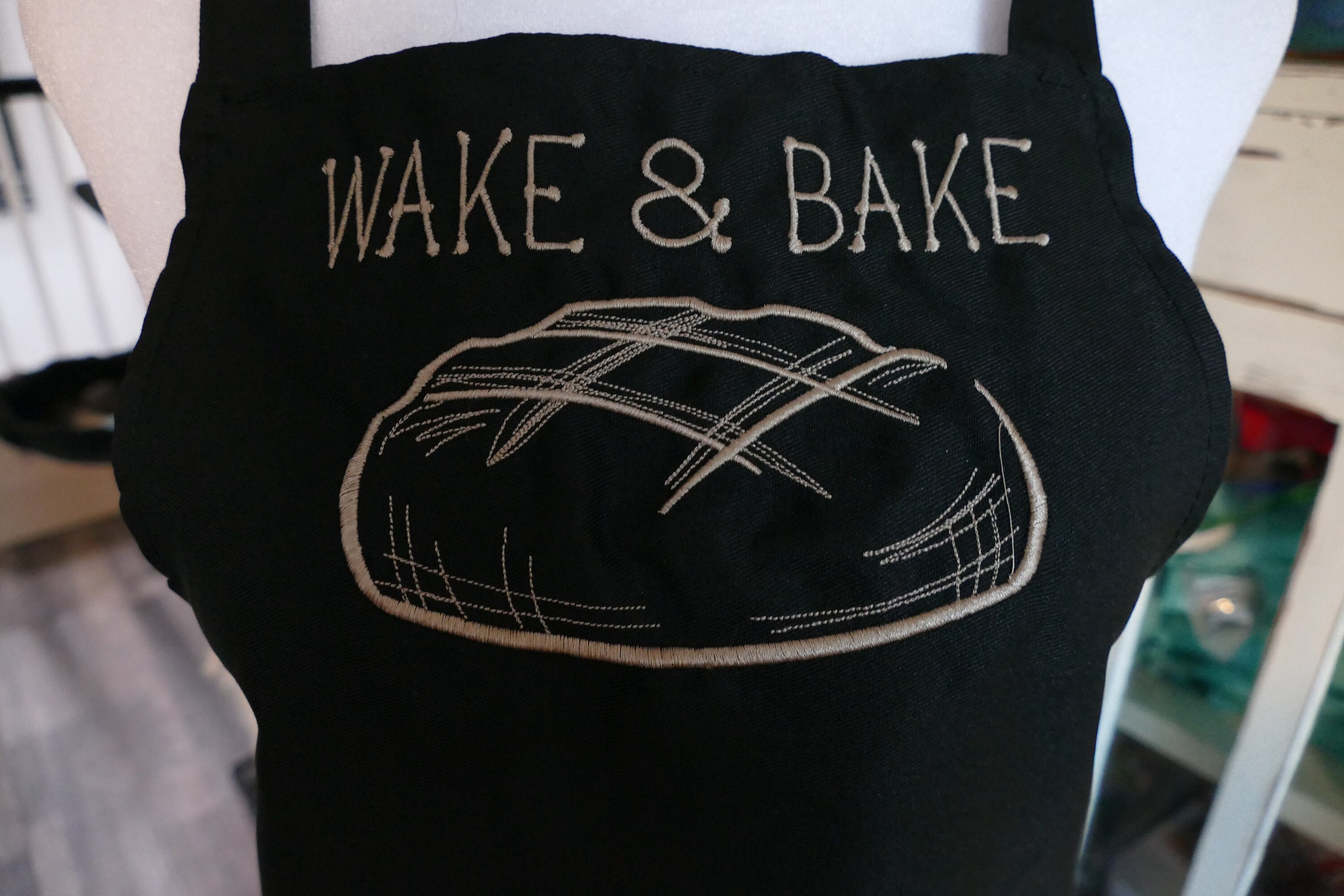 Pan de masa madre para despertar y hornear, Diseño de bordado, Archivo de diseño de bordado de máquina, Pes, Dst, Jef, Vp3, Hus, Descarga instantánea