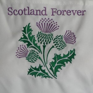 Scotland Forever Thistle - Embroidery Design, Machine Embroidery Design file, Pes, Dst, Jef, Vp3, Hus, Instant Download