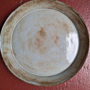 small plate - light blue shino glaze