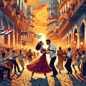 Havanna Kuba Druck, Reise Poster, Retro, Wand-Dekor, Vintage-Reise-Druck, bunt, DRUCKBARE Kunst, SOFORT-DOWNLOAD, große Wandkunst