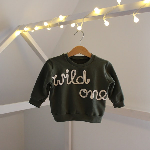 Pullover wild one | Sweatshirt wild one |Geburtstagspullover | Geburtstagsoutfit erster Geburtstag | wild one Party | Pullover eins