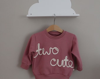 Pull deux mignons | Sweat-shirt deux mignons |deux pulls d’anniversaire mignons | Tenue d'anniversaire | deuxième anniversaire | 2ème anniversaire