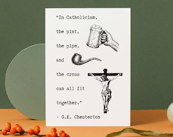 G.K. Chesterton Catholic Card for Men (PDF)