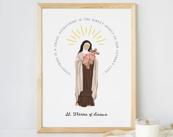 St. Therese of Lisieux Print: Catholic Saint Quote (PDF Download)