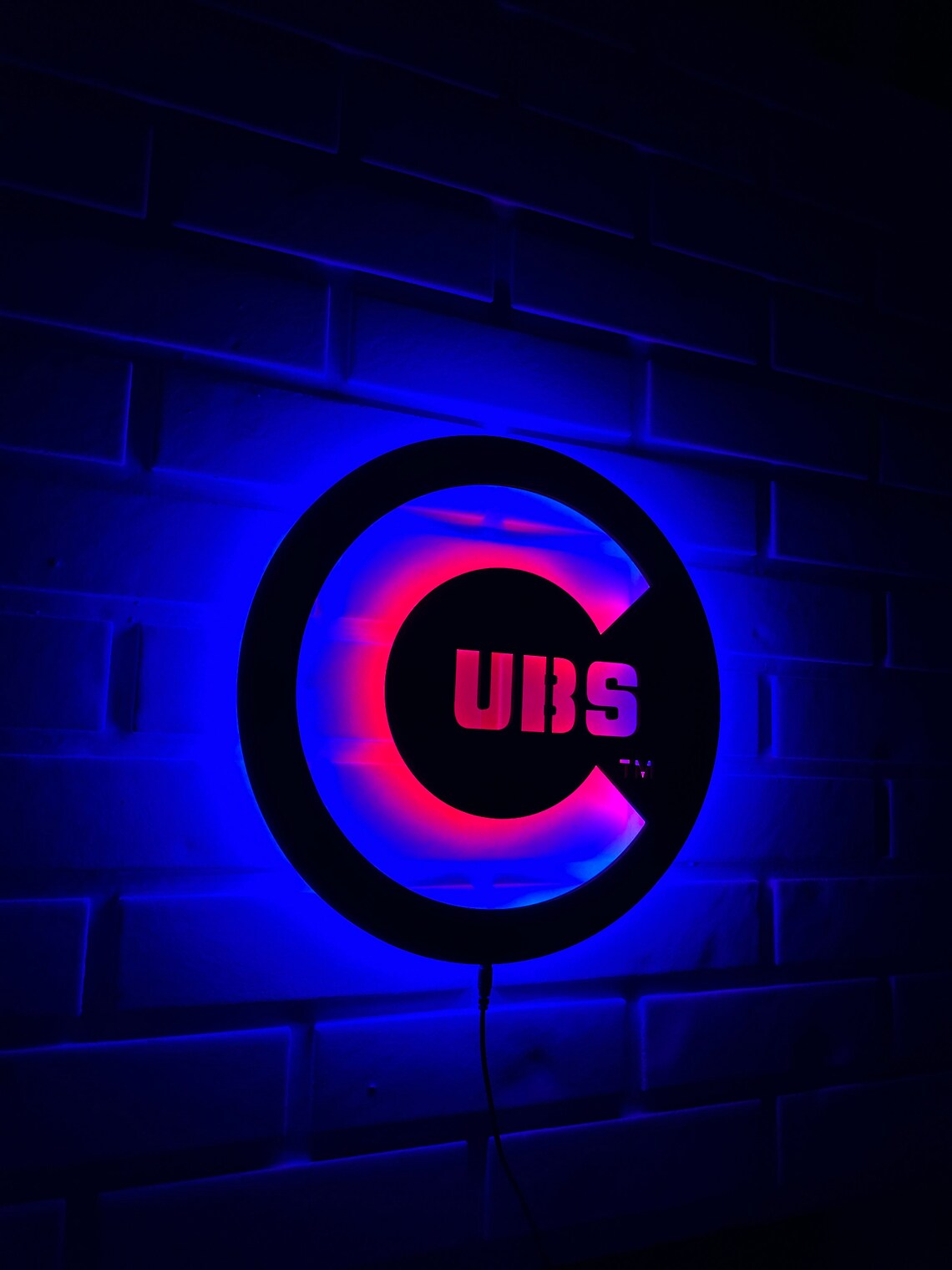 Chicago Cubs Led Sign, Chicago Cubs Wall Art, Chicago Cubs Led Light