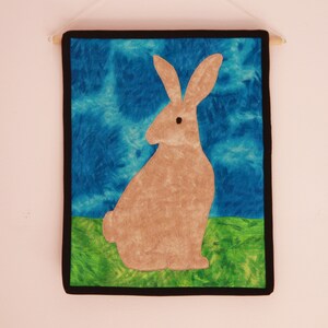 Bunny Applique Quilted Wall Hanging