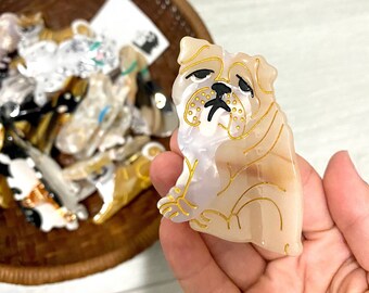 Bulldog Hair Clips - Etsy Bulldog Hair Clips - Etsy