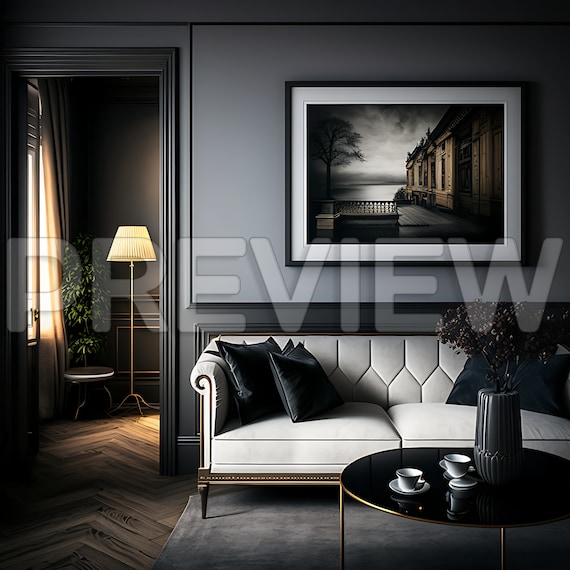 10 Compact Luxury Interior Design Frame Mockups / Parisian Style Mock Ups / Wall Art Frame Mockup /Design Frame Mockup / Luxury / PSD