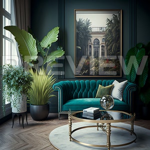 30 maquetas de marcos / Interior elegante con maquetas de marcos ornamentados / Paquete de maquetas de marcos / Fotografía de stock / Descarga digital / PSD