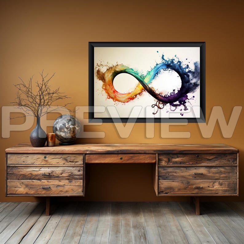 Vintage Desk Empty Wall Mockup for Photographers Retro Desk Frame