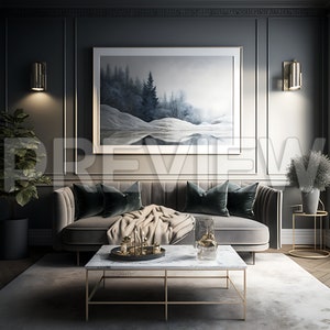10 Compact Luxury Interior Design Frame Mockups / Parisian Style Mock Ups / Wall Art Frame Mockup /Design Frame Mockup / Luxury / PSD image 10