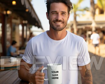 Mug Mockup, Blank mug, Mock ups, Coffee Mug Mock up, Mug Mockups, Pod Ceramic Cup, White Cup Mock Up 11 Oz with Blank Smart Object