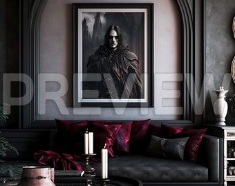 10 Gothic Luxury Interior Design Frame Mockups / Goth Mock Ups / Whimsigoth mockup/  Wall Art Frame Mockup/Template Frame Art / Luxury / PSD