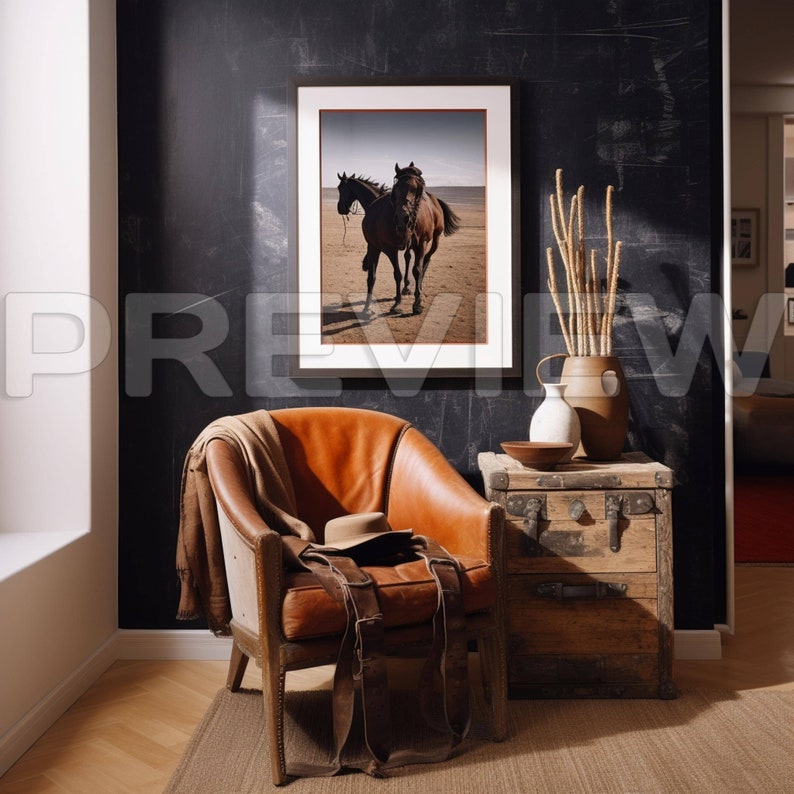 Cowboy Style Entryway Mockup Frame, Close Up Photo Frame Mock Up , Wooden Frame, Vertical Thumbnail Frame Mock Ups, Smart Object, PSD image 2